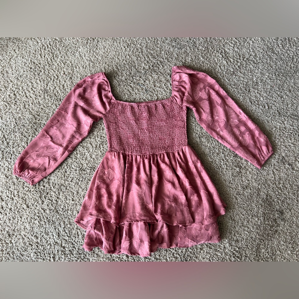 Harper & Ivy Faded Rose Floral Burnout Dress Romper Size S - Picture 11 of 12